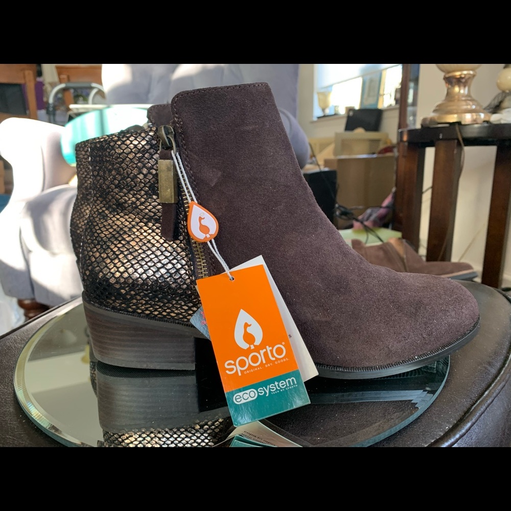 Sporto Brown Snakeskin Boot